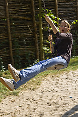 Image showing Girl having fun