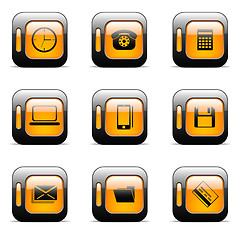 Image showing Orange icon set