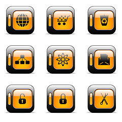 Image showing Orange icon set