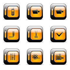 Image showing Orange icon set