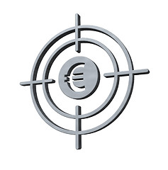 Image showing gun sight with euro symbol