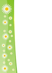 Image showing Spring border template