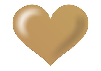 Image showing Golden heart