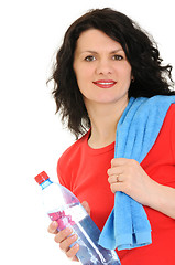 Image showing woman with towel