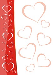 Image showing Valentine's border template