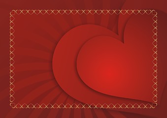 Image showing Love card background