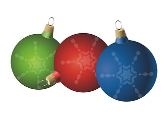 Image showing Christmas ball ornaments