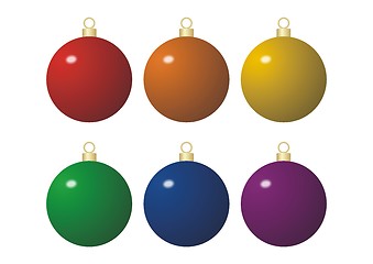 Image showing Christmas balls