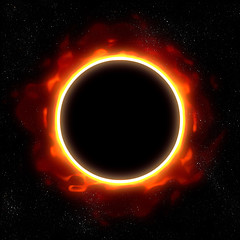 Image showing total eclipse in space