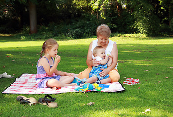 Image showing Family picnic