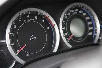Image showing Speedmeeter and speedometer