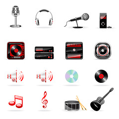 Image showing Musical icons