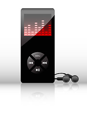 Image showing Vector mp3 player