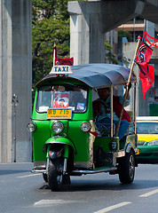 Image showing Red shirt demonstrations in Bangkok 2010