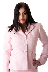 Image showing Business woman in pink