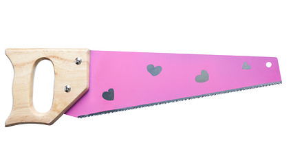 Image showing pink girls handsaw