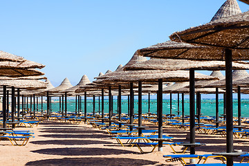 Image showing Empty beach at sunny day