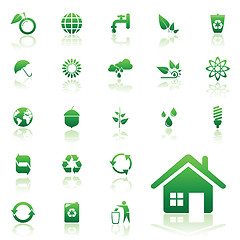 Image showing Recycle icons