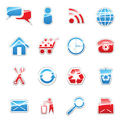 Image showing Web icon set