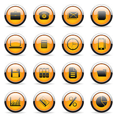 Image showing Orange buttons