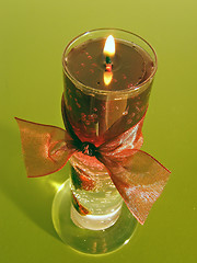 Image showing isolated red candle