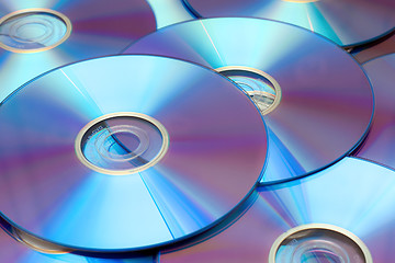 Image showing DVDs background
