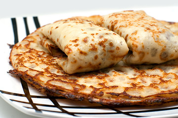 Image showing Pancakes on a dish