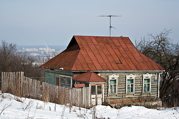 Image showing Old residential house