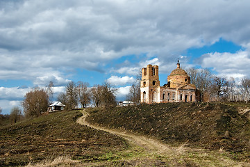 Image showing Ruins of rural church