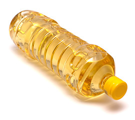 Image showing Bottle of sunflower oil