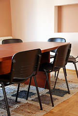 Image showing Office meeting desk