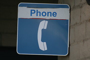 Image showing Phone Booth Sign