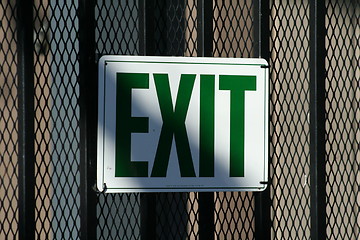 Image showing Exit Sign