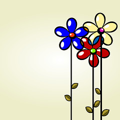 Image showing FLORAL GREETING card