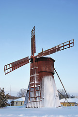 Image showing Red Wooden Mill