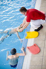 Image showing Swimming school