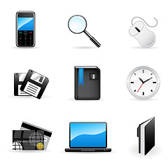 Image showing Office and business icons