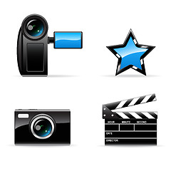 Image showing Video and photo icons