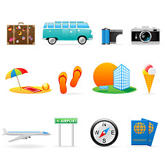 Image showing Travel icons