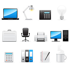 Image showing Business and office icons