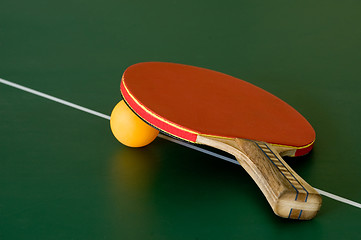 Image showing Table tennis bat