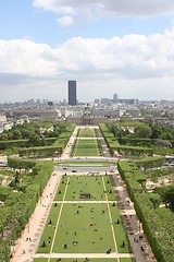 Image showing View from the Eiffel Tower, Paris, France