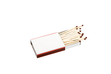 Image showing MATCH BOX ON WHITE 