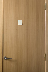 Image showing wooden door