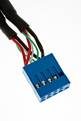 Image showing Blue connector