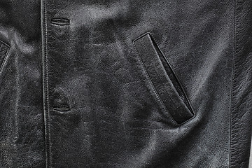 Image showing Old leather jacket