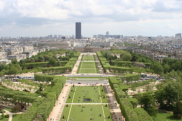 Image showing View from Eiffel Tower, Paris, France