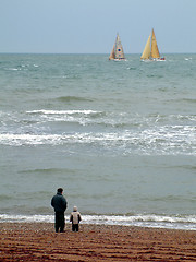 Image showing Watching the Race