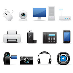 Image showing Computers and electronics icons