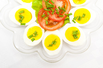 Image showing Eggs and tomatoes